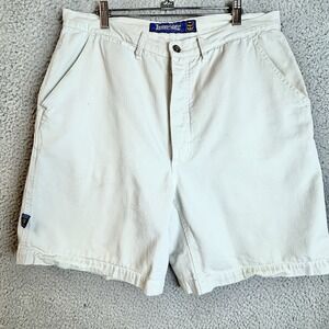 Vintage Lowrider Chino Shorts Button Fly Baggy Loose Jorts Cholo Y2K Size 34x8